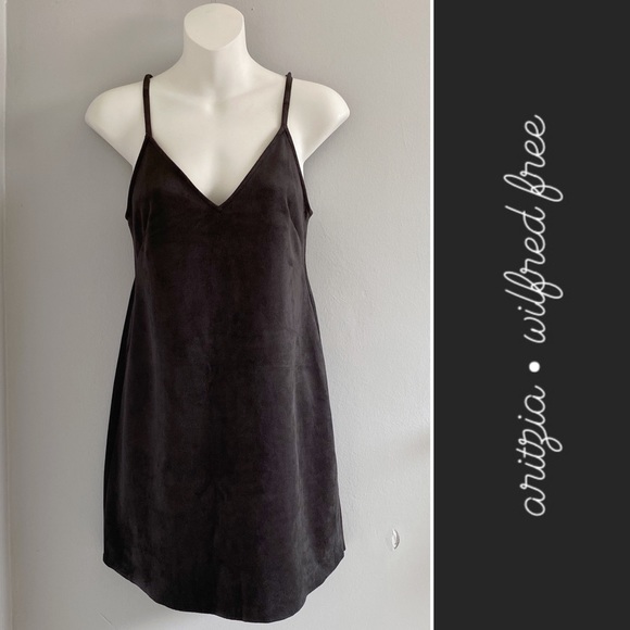 Aritzia • Wilfred Free Cami Mini Dress Gray • XS - Picture 1 of 3